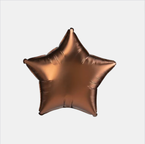Globo metálico con forma de estrella variedad de colores
