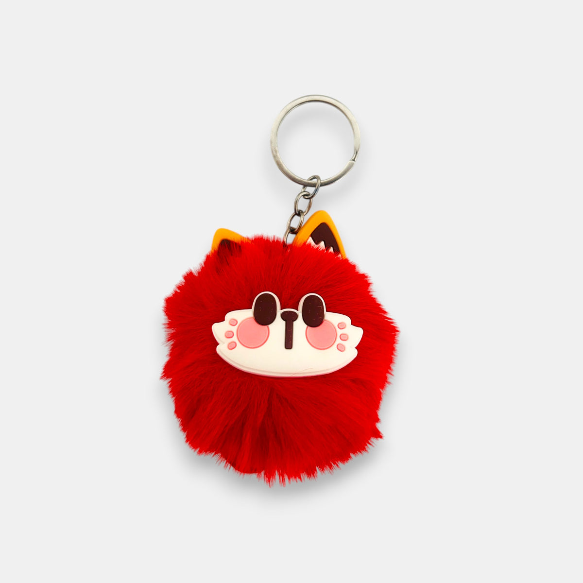 Llavero de Peluche Gato Rojo de la Fortura