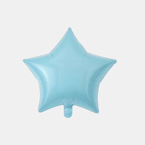 Globo metálico con forma de estrella variedad de colores