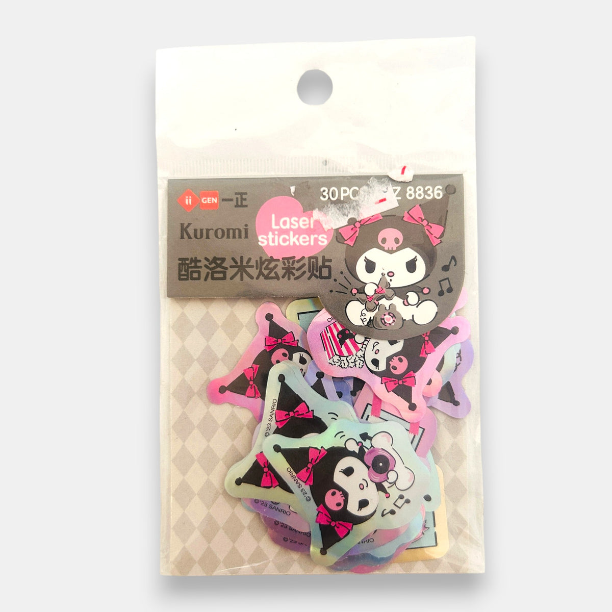 Paquete de sticker surtido diseños Kuromi