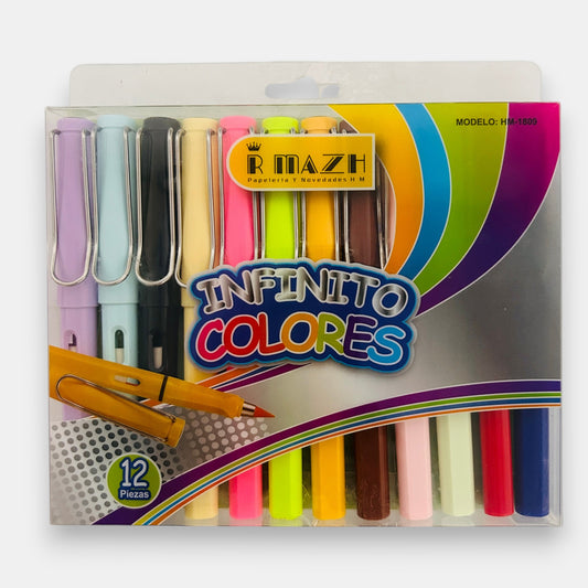Caja Lápices Infinito de Colores