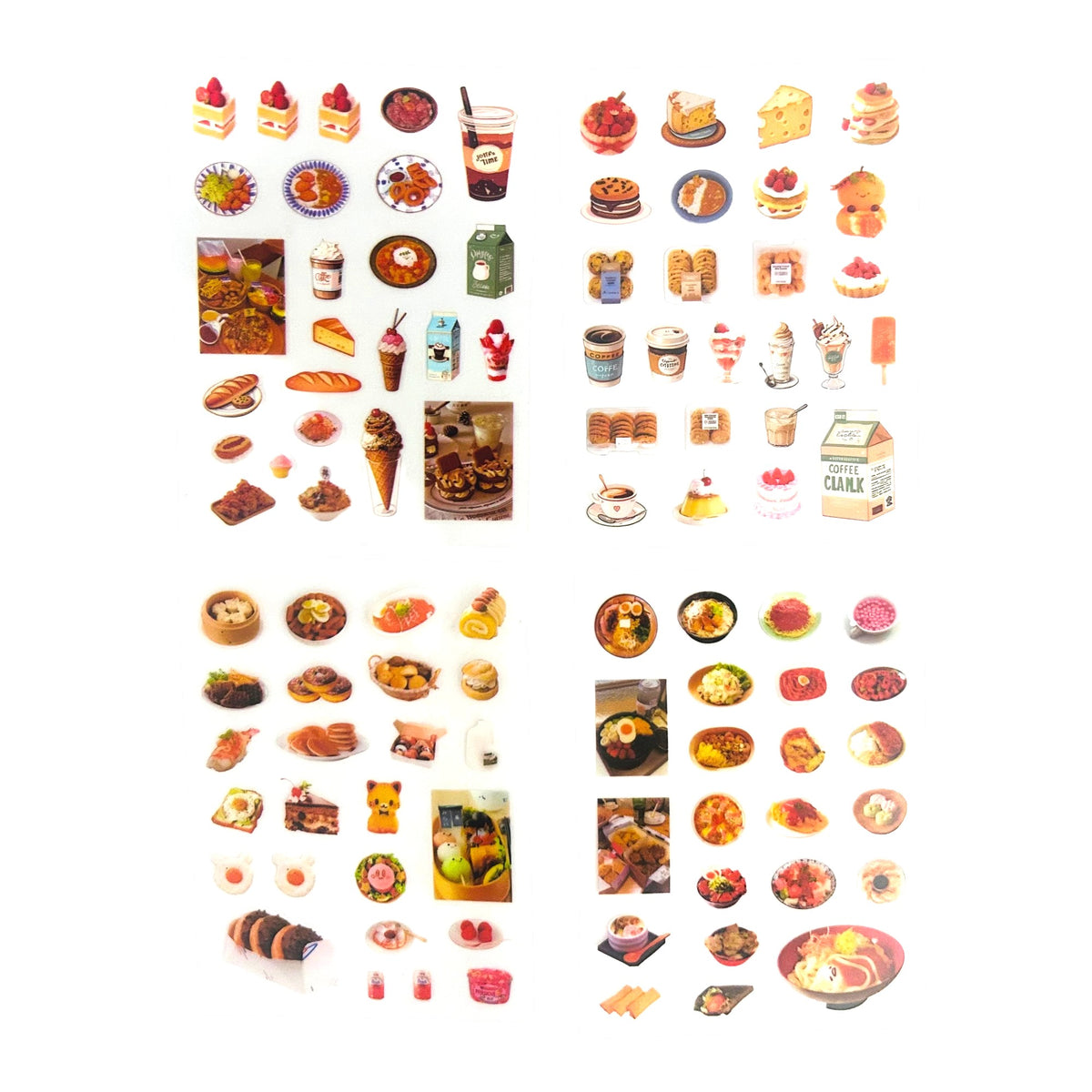 Sticker de serie de comida kawaii