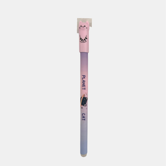 Lapicero tinta azul borrable Gatito