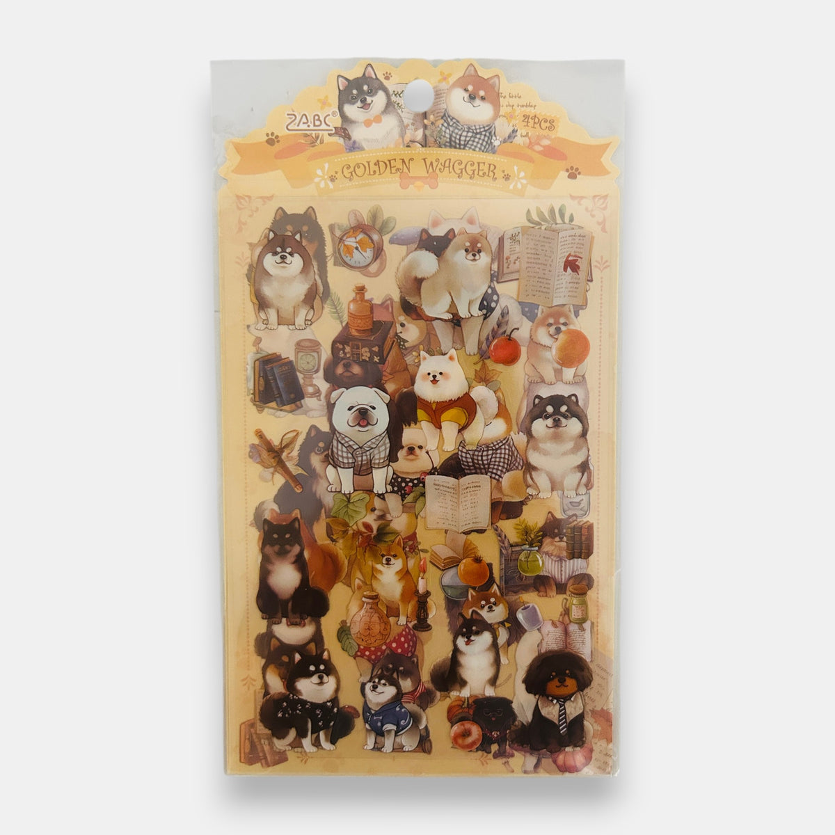 Sticker kawaii gato perro conejo