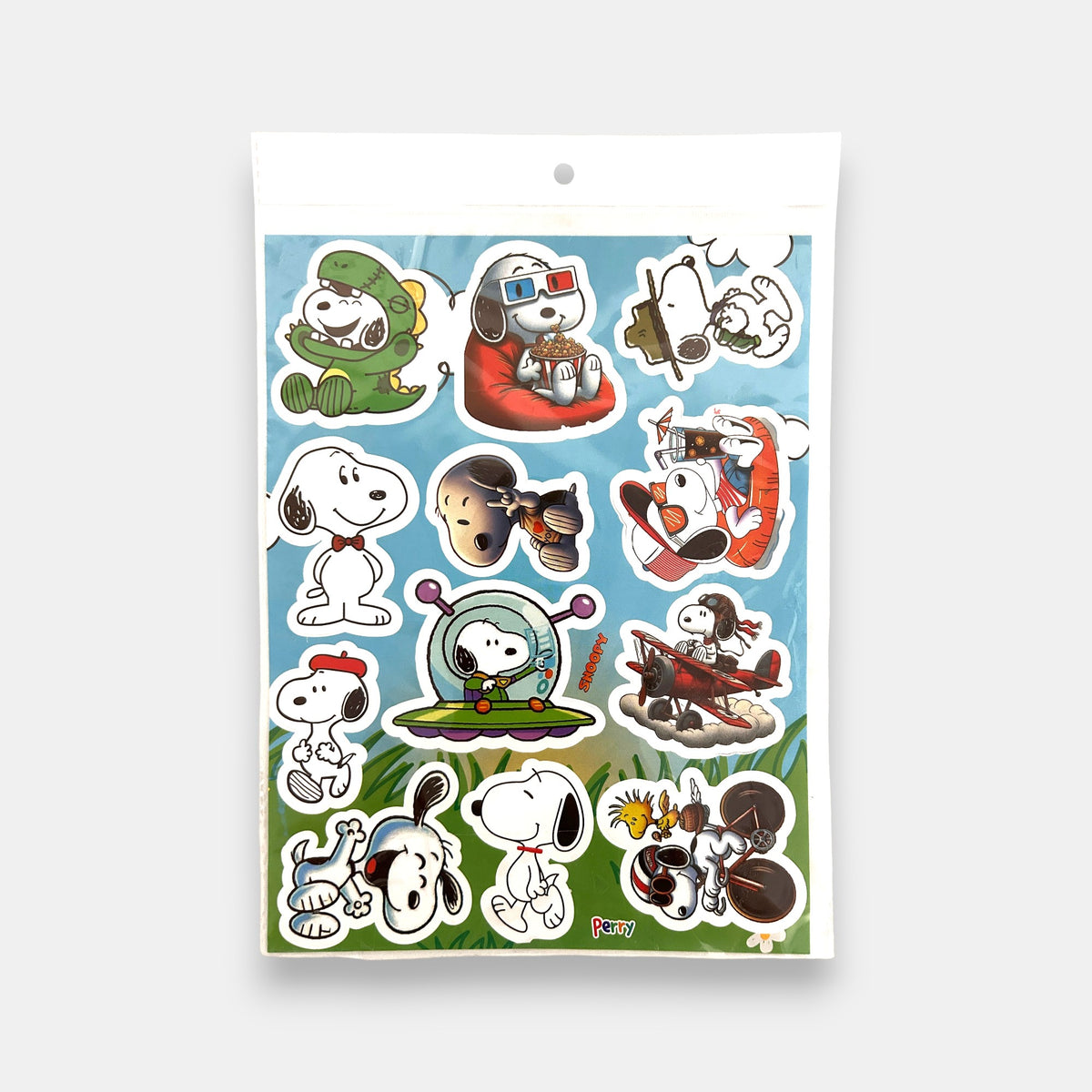 Lámina de Stickers Snoopy